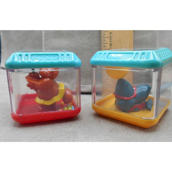 Fisher Price Peek A Block 2004 Big Top Blocks C0243 Lot of 6 Circus Themed - Picture 3 of 10